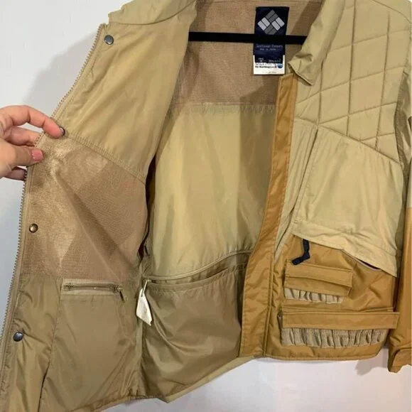 🦆 Columbia mens “great outdoorsman” coat. Dozens of pockets, loops and wat… - Picture 8 of 12